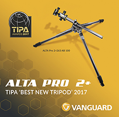 El nuevo trípode Vanguard ALTA Pro 2 gana un prestigioso premio TIPA 2017